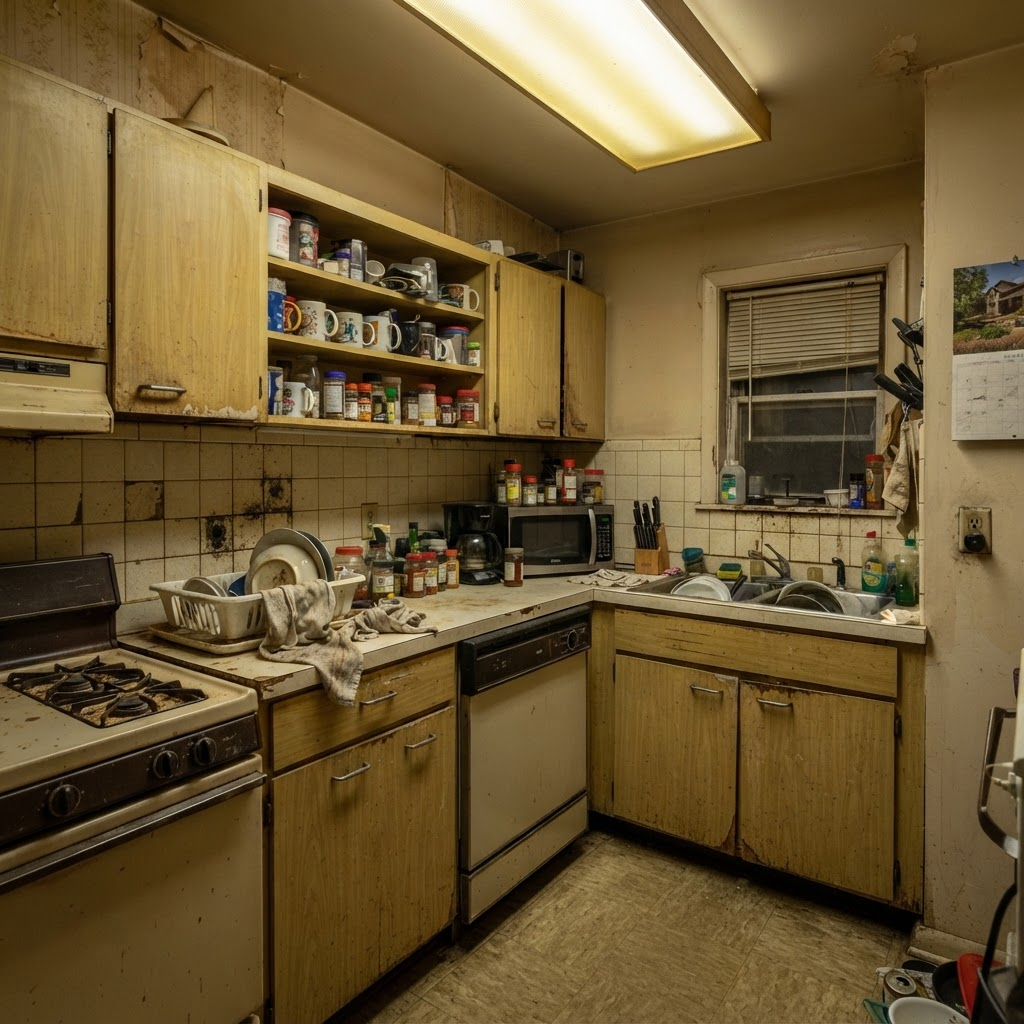 Kitchen Makeover before renovation