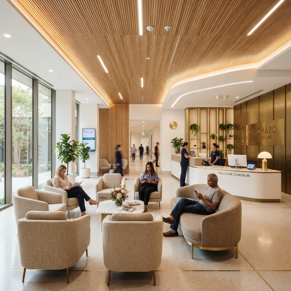CareView Clinic — Hospital Interior interior in Chembur, Mumbai by Devkansh Interior