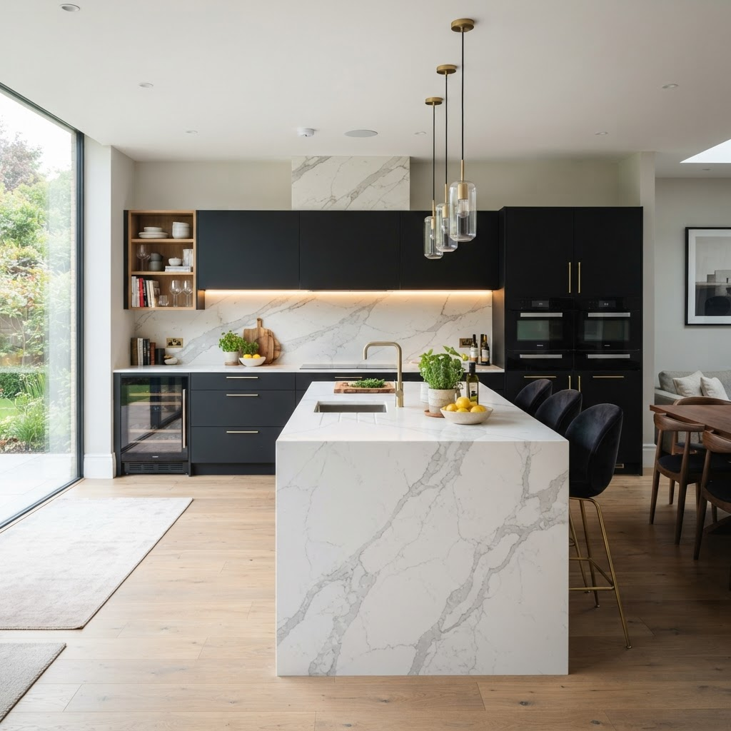 Noir Kitchen Residence — Modular Kitchen in Powai, Mumbai